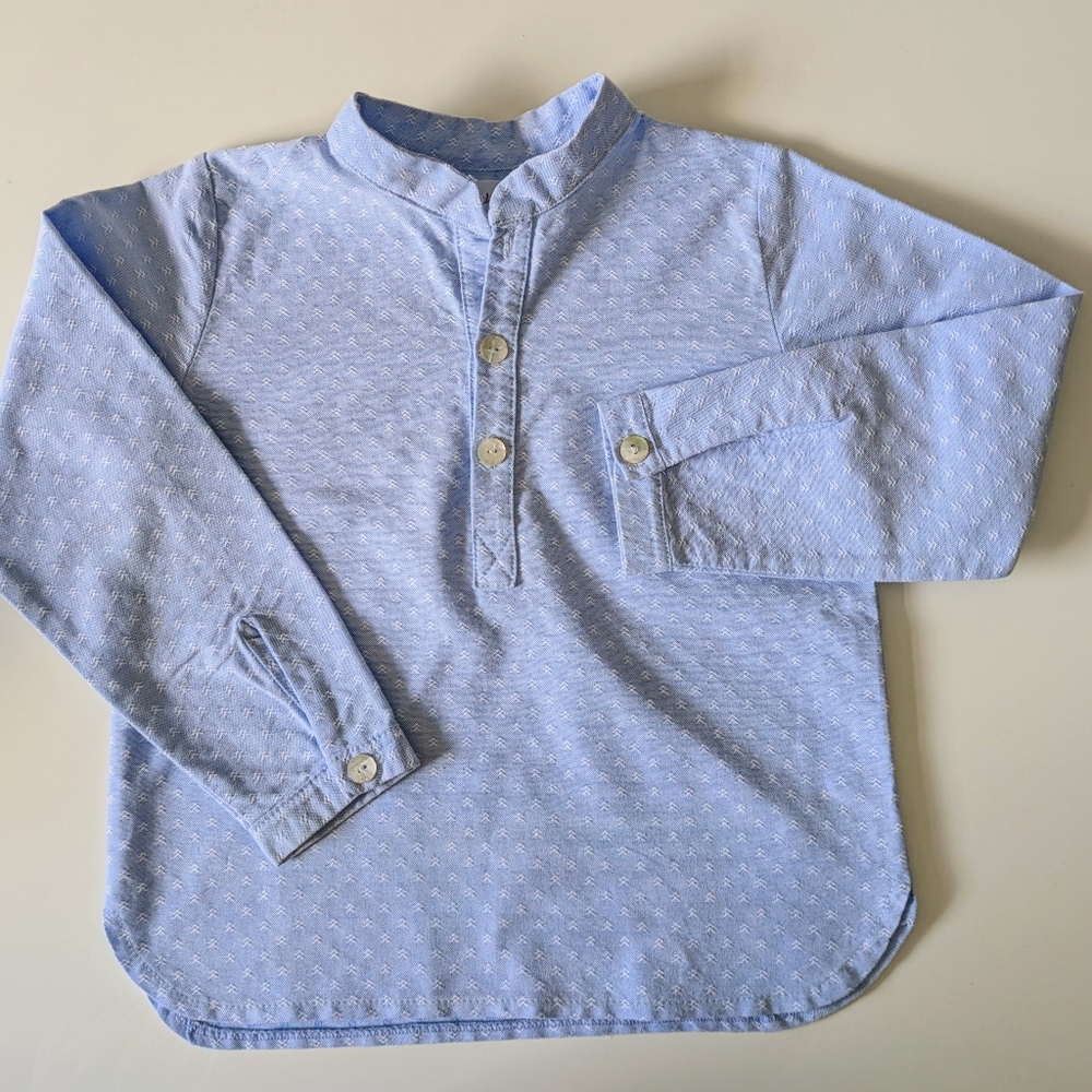 Kids chocolate cotton shirt blouse